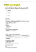 SPCE 610- Exam 1 Study Guide Latest 2022 Update