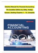 Solution Manual For Financial Accounting&comma; 7th Canadian Edition by Libby&comma; Hodge&comma;  All Chapters 1 to 13 complete Verified editon ISBN&colon;9781260065954