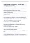 FNP from practice exam AANP &lpar;with complete solutions&rpar;