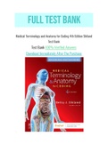 Medical Terminology and Anatomy for Coding 4th Edition Shiland Test Bank