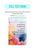 Medical and Psychosocial Aspects of Chronic Illness and Disability 6th Edition Falvo Test Bank