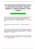 OS1 AND OS2 SWE EXAM AND STUDY GUIDE &vert; ALL QUESTIONS AND CORRECT ANSWERS &vert; GRADED A&plus; &vert; VERIFIED ANSWERS &vert; LATEST VERSION