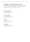 LCR4805 (2022) Exam practice from past papers, and assignments sorted by Topic