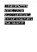 4th Edition Donald Asher Graduate Admission Essays 4th Edition Write your way into the Graduat&period;pdf