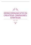 Merkcommunicatie en creatieve campagnes: strategie