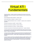ATI Fundamental Exams Package deal&sol; Bundle