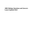 1800+Biology Questions and Answers Latest Updated 2022.
