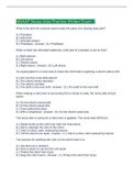 NNAAP Nurse Aide Practice Written Exam 1 Questions And Answers 2022&sol;2023
