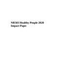 NR503 Healthy People 2020 Impact Paper &lpar;Population Health&comma; Epidemiology&comma; & Statistical Principles&rpar;&period;
