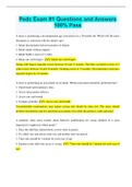 Peds Exam &num;1 Questions and Answers 100&percnt; Pass