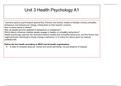 Unit 3 health psychology-A1 Psychological definition of health and ill health, addiction and stress