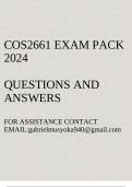 COS2661 Exam pack 2024&lpar;Formal Logic II&rpar;