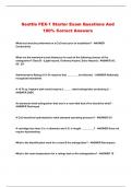 Seattle FEX-1 Starter Exam Questions And 100&percnt; Correct Answers