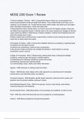 MDSE 2350 Exam 1 Review - Exam  with 100&percnt; correct answers 2024&sol;2025 LATEST UPDATE 100&percnt; VERIFIED &lpar;MDSE 2350&rpar; 