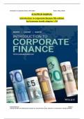 Solution Manual For Introduction to Corporate Finance 5th Edition by Laurence Booth Chapter 1-24