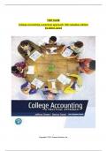Test Bank for College Accounting A Practical Approach 14th Canadian Edition Jeffrey Slater&comma; Debra Good