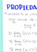 Propiedades de los limites 
