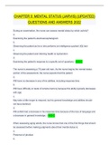 CHAPTER 5&colon; MENTAL STATUS &lpar;JARVIS&rpar; &lpar;UPDATED&rpar;  QUESTIONS AND ANSWERS 2022