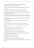 Chemical Thermodynamics Module 5 Review Questions with complete Solutions 