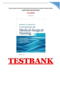 Test Bank For Brunner & Suddarth's Textbook of Medical-Surgical Nursing 15th Edition Author&lpar;s&rpar; Janice L Hinkle&comma; Kerry H&period; Cheever&vert;Complete&vert;All Chapters&vert;Graded &plus;&vert;