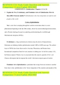 BUSINESS C211 Study Guide Questions and Answers Competency 1 Latest Update 2022&sol;2023