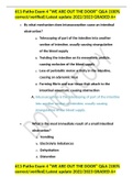 611-Patho Exam 4 &OpenCurlyDoubleQuote;WE ARE OUT THE DOOR&rdquo; Q&A &lpar;100&percnt; correct&sol;verified&rpar; Latest update 2022&sol;2023 GRADED A&plus;