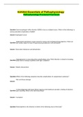 Final Exam - NUR2063 &sol; NUR2063 &lpar;Latest 2022 &sol; 2023&rpar; &colon; Essentials of Pathophysiology - Rasmussen