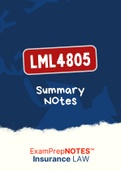 LML4805 - Summarised NOtes
