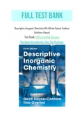 Descriptive Inorganic Chemistry 6th Edition Rayner Canham Solutions Manual