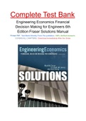 Engineering Economics Financial Decision Making for Engineers 6th Edition Fraser Solutions Manual