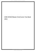 COM 29102 Master Oral Comm Test Bank 2021