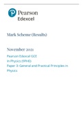 Mark Scheme (Results) 2022 Pearson Edexcel GCE In Physics (9PH0) Paper 3: General and Practical Principles in  Physics