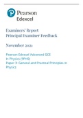 Pearson Edexcel Advanced GCE In Physics (9PH0) Paper 3: General and Practical Principles in  Physics best for 2022