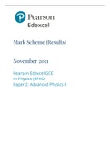Mark Scheme(Results) 2022 Pearson Edexcel GCE In Physics (9PH0) Paper 2: Advanced Physics II