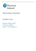 Mark Scheme (Results)  2022 Pearson Edexcel GCE In Physics (8PH0) Paper 1: Core Physics 1