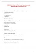 NRNP 6541 Week 11 Final Exam Latest&period;correctly answered&lpar;100&percnt; guaranteed Pass&rpar;