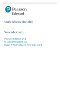 Mark Scheme (Results)  2022 Pearson Edexcel GCE In Economics B (9EB0) Paper 1: Markets and how they work