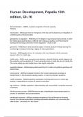 Human Development&comma; Papalia 13th edition&comma; Ch&period;16 Questions correctly answered 2025&sol;2026 graded A&plus;