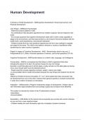 Human Development Questions correctly answered 2025&sol;2026 graded A&plus;