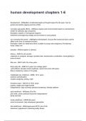 human development chapters 1-6 Questions correctly answered 2025&sol;2026 graded A&plus;
