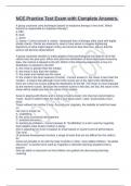 NCE Practice Test Exam with Complete Answers&period;