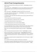 ACLS Final Comprehensive 400&plus; questions with 100&percnt; verified answers rated A&plus;
