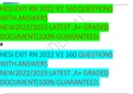 HESI EXIT RN 2022 V2 160 QUESTIONS WITH ANSWERS NEW2022&sol;2023&colon;LATEST &comma;A&plus; GRADED DOCUMENT&lbrack;100&percnt; GUARANTEED&period;