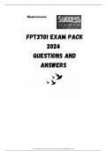 FPT3701 Latest exam pack questions and answers and summarized notes for exam preparation&period; Updated for 2024 exams