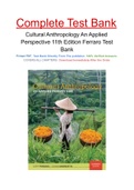 Cultural Anthropology An Applied Perspective 11th Edition Ferraro Test Bank