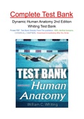 Dynamic Human Anatomy 2nd Edition Whiting Test Bank