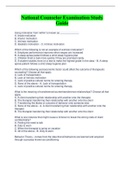National Counselor Examination Study Guide Latest Update With Complete Top Solution &sol;Download to score A