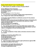 AETNA INDIVIDUAL CORE CERTIFICATION EXAM 2022