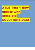 ATLS PRE TEST 10TH EDITION 2023 A+ GRADED 100% VERIFIED) 250+ QUESTIONS AND ANSWERS  2 Exam (elaborations) ATLS Test 1 New update with complete SOLUTIONS 2022  3 Exam (elaborations) SUMMARY ATLS EXAMINATION QUESTIONS AND ANSWERS 2022