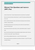 Missouri Test Questions and Answers &vert;100&percnt; Pass